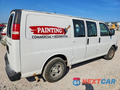 Trzecie zdjęcie samochodu z tyłu: 2007 CHEVROLET EXPRESS 1500 DELIVERY VAN VIN:1GCFG15X771217535 - miniatura