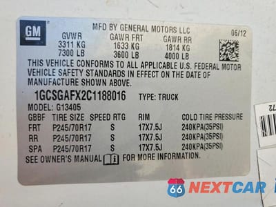 Zdjęcie 13 z 13 samochodu: 2012 CHEV EXPRESS G1500 VIN:1GCSGAFX2C1188016 - miniatura