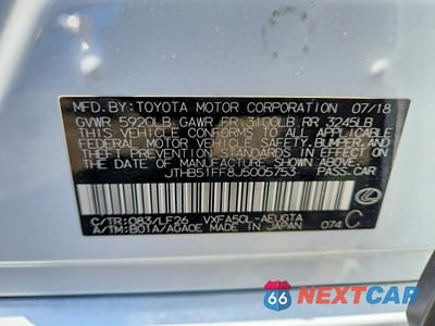 Zdjęcie 12 z 12 samochodu: 2018 LEXUS LS 500 F SPORT VIN:JTHB51FF8J5005753 - miniatura