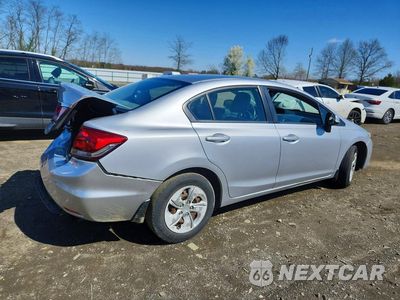 Trzecie zdjęcie samochodu z tyłu: 2013 HONDA CIVIC LX VIN:19XFB2F52DE206906 - miniatura