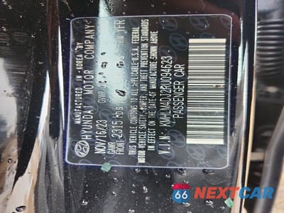 Zdjęcie 12 z 12 samochodu: 2024 HYUNDAI ELANTRA HYBRID BLUE VIN:KMHLM4DJ2RU094623 - miniatura
