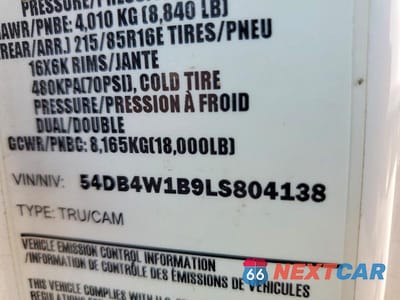 Zdjęcie 14 z 14 samochodu: 2020 ISUZU NPR VIN:54DB4W1B9LS804138 - miniatura