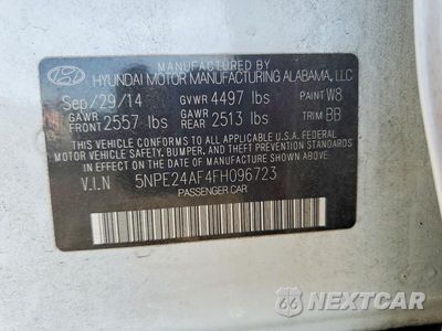 Zdjęcie 12 z 12 samochodu: 2015 HYUNDAI SONATA SE VIN:5NPE24AF4FH096723 - miniatura