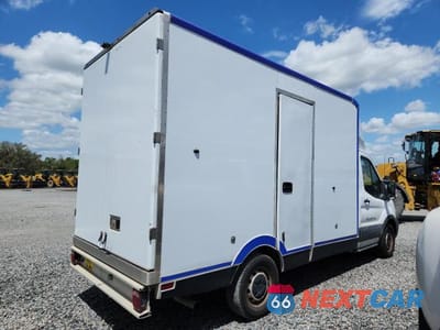 Trzecie zdjęcie samochodu z tyłu: 2021 FORD TRANSIT DELIVERY TRUCK VIN:1FDBW5Z84MKA79921 - miniatura