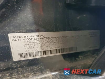 Zdjęcie 13 z 13 samochodu: 2011 AUDI A4 PREMIUM PLUS VIN:WAUWFAFL3BA155765 - miniatura