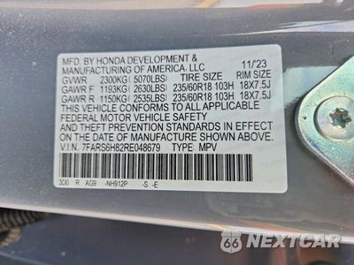 Zdjęcie 13 z 13 samochodu: 2024 HONDA CR-V SPORT-L VIN:7FARS6H82RE048679 - miniatura