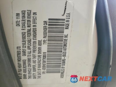 Zdjęcie 12 z 12 samochodu: 2000 SUBARU LEGACY OUTBACK AWP VIN:4S3BH6758Y7630518 - miniatura