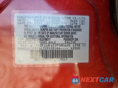 Zdjęcie 13 z 13 samochodu: 2019 NISSAN KICKS SV VIN:3N1CP5CU4KL519517 - miniatura