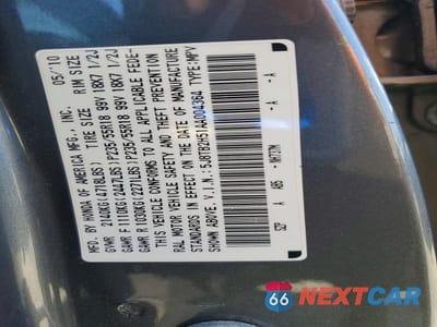 Zdjęcie 12 z 12 samochodu: 2010 ACURA RDX TECHNOLOGY VIN:5J8TB2H51AA004364 - miniatura