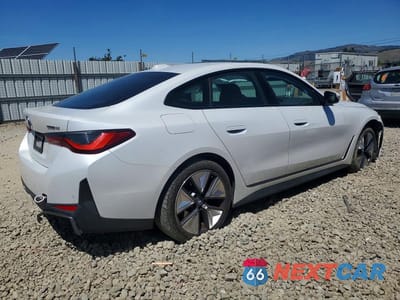 Trzecie zdjęcie samochodu z tyłu: 2023 BMW I4 EDRIVE 40 VIN:WBY73AW07PFN85233 - miniatura