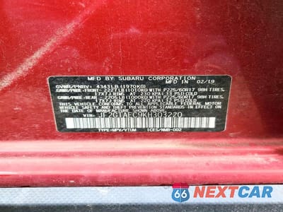 Zdjęcie 13 z 13 samochodu: 2019 SUBARU CROSSTREK PREMIUM VIN:JF2GTAEC9KH303220 - miniatura