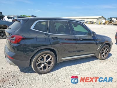 Trzecie zdjęcie samochodu z tyłu: 2022 BMW X3 SDRIVE30I VIN:5UX43DP09N9J11380 - miniatura