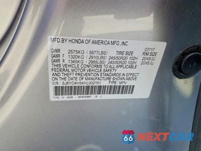 Zdjęcie 13 z 13 samochodu: 2017 ACURA MDX TECHNOLOGY VIN:5J8YD4H54HL002151 - miniatura