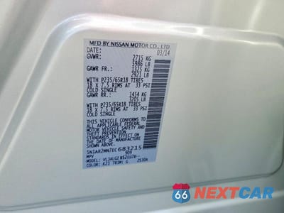 Zdjęcie 12 z 12 samochodu: 2014 NISSAN PATHFINDER SL VIN:5N1AR2MN7EC683215 - miniatura
