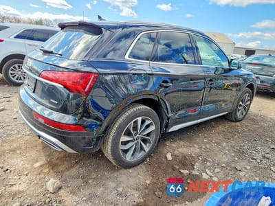 Trzecie zdjęcie samochodu z tyłu: 2022 AUDI Q5 PREMIUM PLUS 45 VIN:WA1EAAFY4N2106818 - miniatura