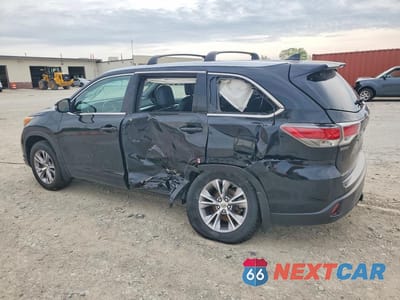 Drugie zdjęcie samochodu z przodu: 2015 TOYOTA HIGHLANDER XLE VIN:5TDJKRFH2FS207978 - miniatura