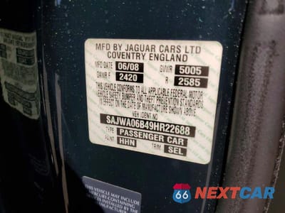 Zdjęcie 12 z 12 samochodu: 2009 JAGUAR XF PREMIUM LUXURY VIN:SAJWA06B49HR22688 - miniatura