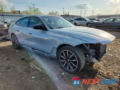 Czwarte zdjęcie samochodu z boku: 2023 BMW I4 EDRIVE 40 VIN:WBY73AW00PFN55345 - miniatura