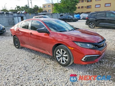 Czwarte zdjęcie samochodu z boku: 2020 HONDA CIVIC LX VIN:2HGFC2F68LH576042 - miniatura