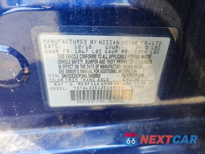 Zdjęcie 12 z 12 samochodu: 2019 NISSAN VERSA NOTE SV VIN:3N1CE2CP3KL360052 - miniatura