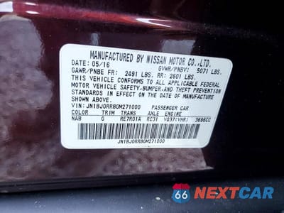 Zdjęcie 13 z 13 samochodu: 2016 INFINITI QX50 BASE VIN:JN1BJ0RR8GM271000 - miniatura