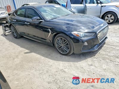 Czwarte zdjęcie samochodu z boku: 2019 GENESIS G70 2.0T ADVANCED VIN:KMTG34LA9KU037580 - miniatura