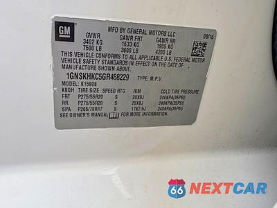 Zdjęcie 10 z 11 samochodu: 2016 CHEVROLET SUBURBAN K1500 LT VIN:1GNSKHKC5GR468229 - miniatura
