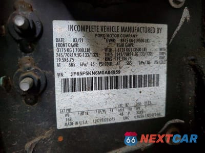 Zdjęcie 13 z 13 samochodu: 2020 FORD F59 DELIVERY TRUCK VIN:1F65F5KN6M0A04959 - miniatura