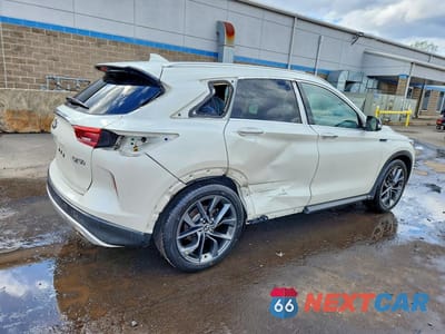 Trzecie zdjęcie samochodu z tyłu: 2019 INFINITI QX50 ESSENTIAL VIN:3PCAJ5M31KF121322 - miniatura