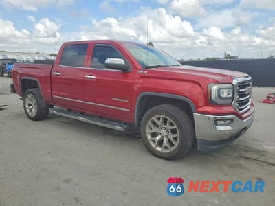 Czwarte zdjęcie samochodu z boku: 2018 GMC SIERRA K1500 SLT VIN:3GTU2NEC4JG601517 - miniatura