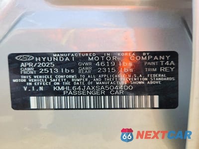 Zdjęcie 12 z 12 samochodu: 2025 HYUNDAI SONATA SEL VIN:KMHL64JAXSA504400 - miniatura