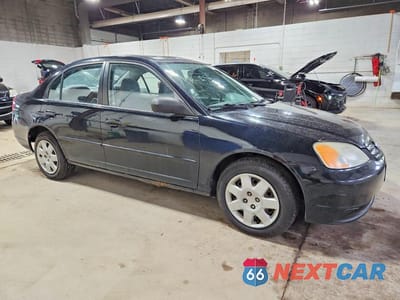 Czwarte zdjęcie samochodu z boku: 2001 HONDA CIVIC EX VIN:1HGES267X1L050728 - miniatura