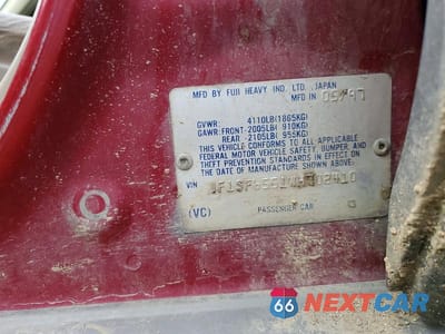 Zdjęcie 12 z 12 samochodu: 1998 SUBARU FORESTER S VIN:JF1SF6551WH702410 - miniatura