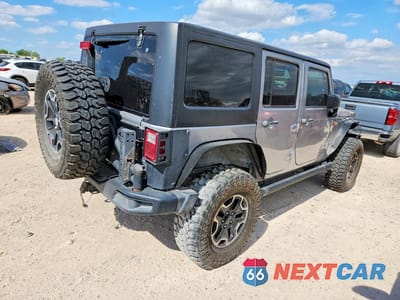 Trzecie zdjęcie samochodu z tyłu: 2017 JEEP WRANGLER UNLIMITED RUBICON VIN:1C4BJWFG2HL528615 - miniatura