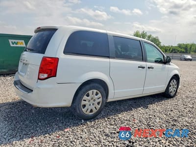 Trzecie zdjęcie samochodu z tyłu: 2019 DODGE GRAND CARAVAN SE VIN:2C4RDGBG8KR586468 - miniatura