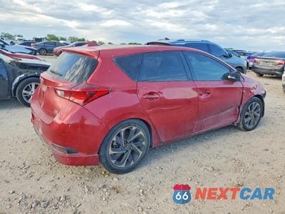 Trzecie zdjęcie samochodu z tyłu: 2017 TOYOTA COROLLA IM BASE VIN:JTNKARJE5HJ537212 - miniatura