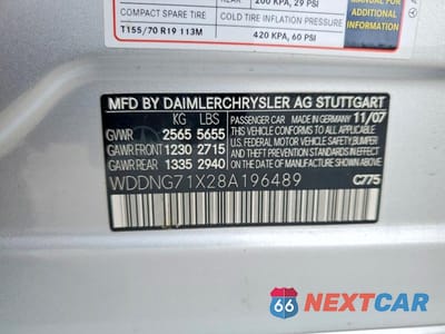 Zdjęcie 13 z 13 samochodu: 2008 MERCEDES-BENZ S 550 VIN:WDDNG71X28A196489 - miniatura