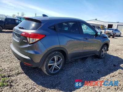 Trzecie zdjęcie samochodu z tyłu: 2022 HONDA HR-V EX VIN:3CZRU6H55NM704398 - miniatura