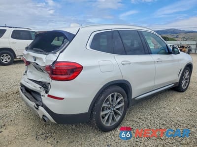 Trzecie zdjęcie samochodu z tyłu: 2019 BMW X3 XDRIVE30I VIN:5UXTR9C59KLR04900 - miniatura