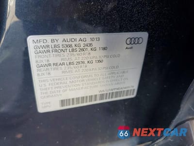 Zdjęcie 13 z 13 samochodu: 2014 AUDI Q5 PREMIUM PLUS VIN:WA1LFAFPXEA046579 - miniatura