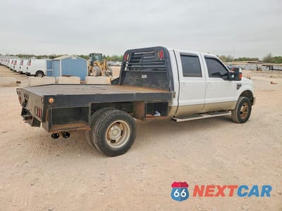 Trzecie zdjęcie samochodu z tyłu: 2008 FORD F350 SUPER DUTY FLATBED TRUCK VIN:1FTWW33R58EB18726 - miniatura