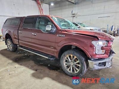 Czwarte zdjęcie samochodu z boku: 2016 FORD F150 SUPERCREW VIN:1FTFW1EG1GKF94519 - miniatura