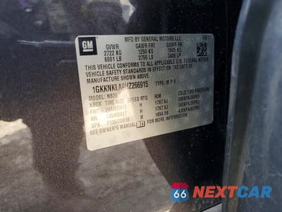 Zdjęcie 14 z 14 samochodu: 2017 GMC ACADIA SLE VIN:1GKKNKLA9HZ266915 - miniatura