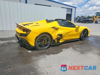 Trzecie zdjęcie samochodu z tyłu: 2021 FERRARI F8 SPIDER VIN:ZFF93LMA2M0262015 - miniatura