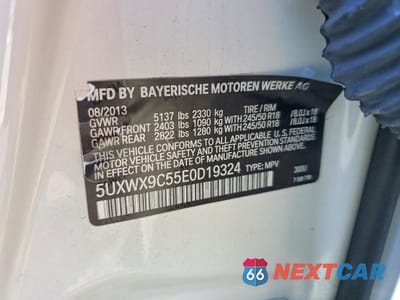 Zdjęcie 13 z 13 samochodu: 2014 BMW X3 XDRIVE28I VIN:5UXWX9C55E0D19324 - miniatura