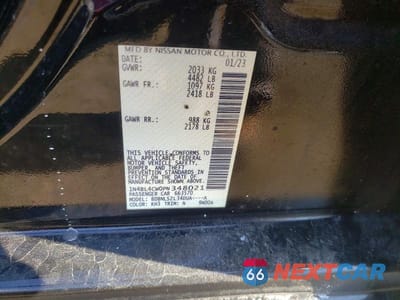 Zdjęcie 13 z 13 samochodu: 2023 NISSAN ALTIMA 2.5 SR VIN:1N4BL4CW0PN348021 - miniatura