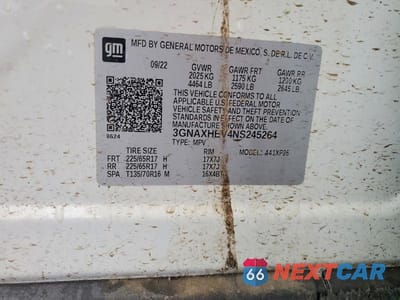 Zdjęcie 13 z 13 samochodu: 2022 CHEVROLET EQUINOX LS VIN:3GNAXHEV4NS245264 - miniatura