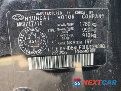 Zdjęcie 12 z 12 samochodu: 2017 HYUNDAI ELANTRA SE VIN:KMHD84LF0HU129390 - miniatura