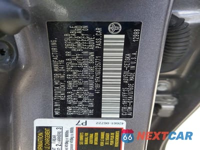 Zdjęcie 12 z 12 samochodu: 2016 TOYOTA CAMRY SE VIN:4T1BF1FK1GU235771 - miniatura