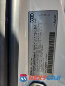 Zdjęcie 12 z 12 samochodu: 2017 AUDI A3 PREMIUM VIN:WAUAUGFF3H1074867 - miniatura